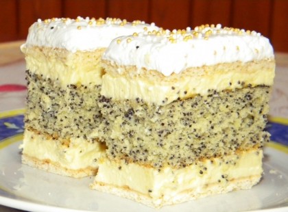 Francia mákos krémes recept