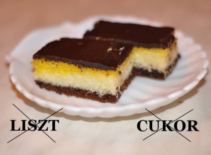 Kókuszos szelet (liszt és cukor nélkül)