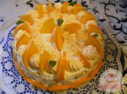 Narancsos oroszkrém torta