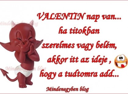 VALENTIN nap van... ha titokban szerelmes vagy belém,akkor itt az ideje ,hogy a tudtomra add