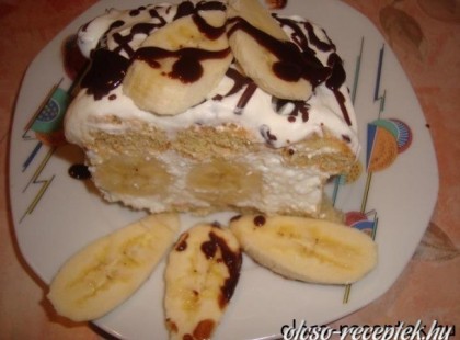 Banános túrótorta sütés nélkül