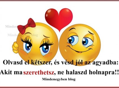 Olvasd el kétszer, és vésd jól az agyadba!