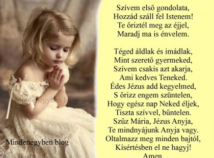 Szívem első gondolata, Hozzád száll fel Istenem!