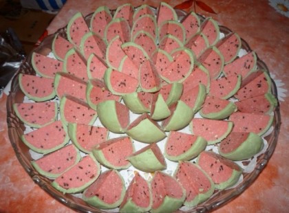 Dinnye süti szelet - sütés nélkül