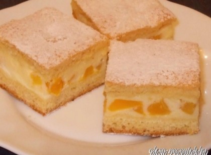 Tejfölös barackos süti recept