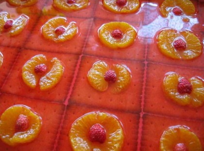 Tejfölös kekszes süti