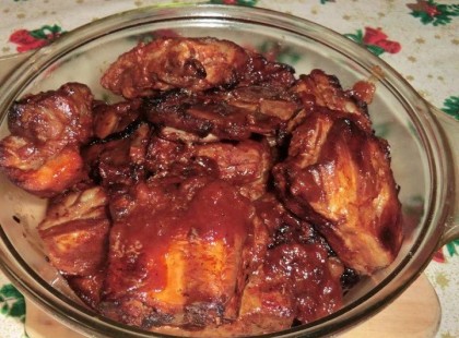 Ragacsos sült oldalas