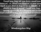 Tanuld meg, hogy aki nem keres, annak nem hiányzol... és, akinek nem hiányzol, az nem szeret téged! A sors dönti el, hogy ki lép az életedbe, de te döntöd el, hogy ki marad! Tanuld meg, hogy az igazság egyszer fáj, de a hazugság újra és újra... Ezért értékeld azokat, akik értékelnek és szeresd tiszta szívből azokat, akik viszonozzák!