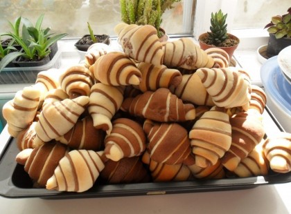 Puha kakaós kifli reggelire