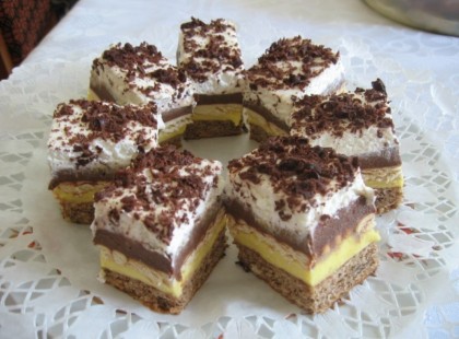 Kakaós – pudingos szelet – Csodafinom lett ez a süti, és készítés módja nagyon jól van leírva, elronthatatlan