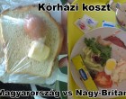 Egy átlagos vacsora egy magyar és egy angol kórházban. Lehangoló a különbség...