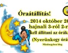 Óraátállítás!