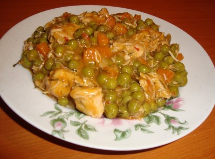 Paradicsomos borsós csirkeragu, gyors és fincsi egytálétel! Főétel 30 perc alatt!