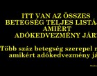 ITT VAN AZ ÖSSZES BETEGSÉG TELJES LISTÁJA, AMIÉRT ADÓKEDVEZMÉNY JÁR! Több száz betegség szerepel rajta, amikért adókedvezmény jár!Olyan betegségek szerepelnek a listán, melyekről biztosan nem tudtad, hogy érte adókedvezményt fogsz kapni!KÉRLEK OSSZÁTOK, HOGY MINÉL TÖBB EMBER ÉRTESÜLHESSEN RÓLA!NE HAGYJUK, HOGY LEHÚZZANAK!AMI JÁR AZ JÁR!