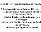 Sziasztok, Kérlek szépen osszátok meg, hátha bekapcsolják a kórházban a fűtést!!! Köszönöm!!!-Még fűteni sem tudnak a kórházban-2 milliárd újabb stadionra miközben a kórházakban nincs fűtés. Na erre kellene inkább költeni !!!