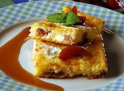 Mennyei szilvás rakott túró