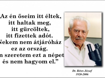 Az én őseim itt éltek, itt haltak meg, itt gürcöltek, itt fizettek adót. Nekem nem átjáróház ez az ország. Én szeretem ezt a népet és nem hagyom el.
