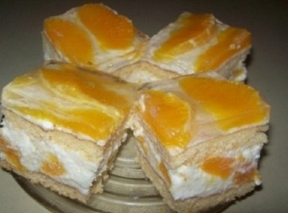 Narancsos piskótatekercs vagy kocka