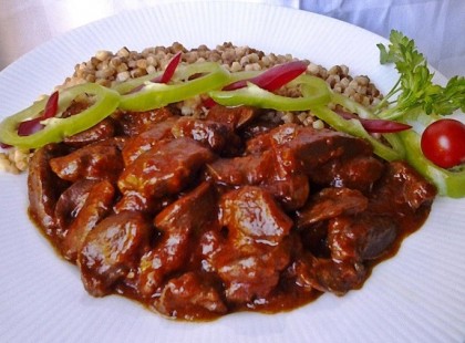 Kacsazúza pörkölt tarhonyával