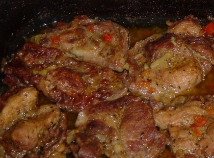 Fűszeres tepsis tarja recept