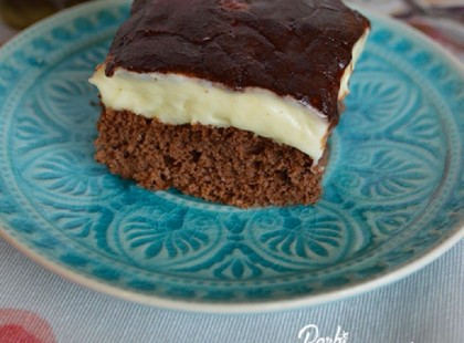 Vaníliakrémes kakaós kocka - liszt és cukormentes!