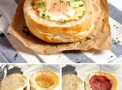 Verhetetlen recept ínyenceknek: sonkával, sajttal, tojással töltött zsömle