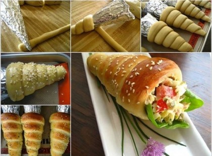 Kenyérkúpok receptje