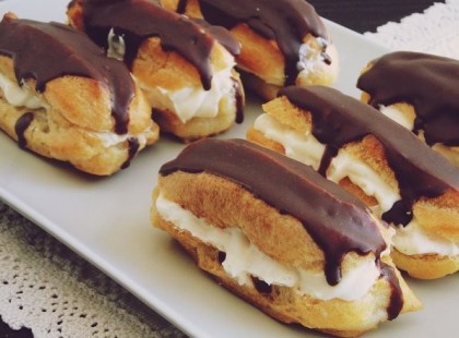 Íme a legfinomabb vaníliakrémmel töltött ekler