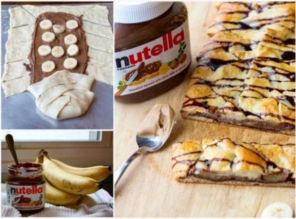 Nutellás, mogyoróvajjal töltött, banánnal felturbózott reggeli villámsüti