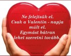 Ne felejtsük el. Csak a Valentin - napja múlt el. Egymást bátran lehet szeretni tovább..
