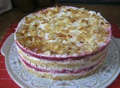 Kekszes-meggyes-almás torta...:)) Mindez sütés nélkül és 30 perc alatt!