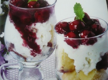 Fekete-erdő desszert pohárban sütés nélkül