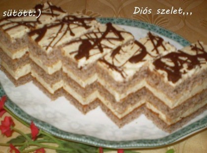 Diós szelet Eta módra recept