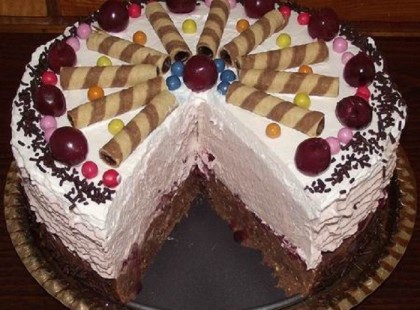 Sütés nélküli gesztenye torta