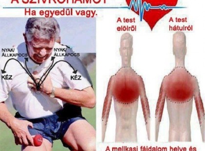 ÍGY ÉLHETED TÚL A SZÍVROHAMOT, HA EGYEDÜL VAGY!OSZD MEG TE IS!