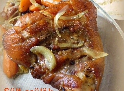 Sült csülök - sörrel, mézzel