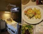 Kedves Magyarkormány!!!!! FIDESZ!!! Ezt nektek küldöm. Ausztria kórház kórterem ja és a kaja amit látsz az a vacsora. Ha olyan jól teljesít a Fidesz akkor ezt a színvonalat mért nem érte még el? Lehet nem stadiont kéne építeni?