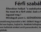 Férfi szabályok :)