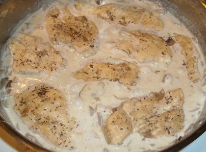 Tejszínes, mustáros csirkemell- pompás finomság!