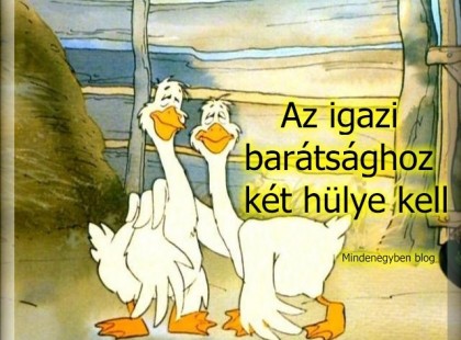 Az igazi barátsághoz két hülye kell. :D :D