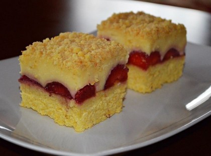 Pudingos epres szelet