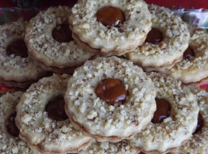 Diós-lekváros linzer