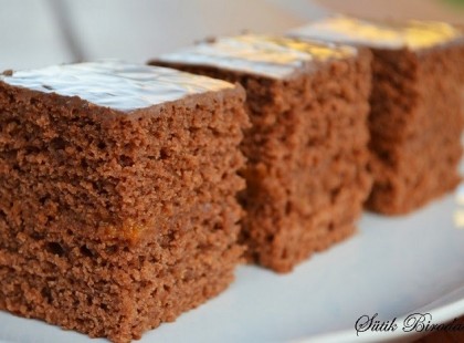 Lekváros-kakaós kavart süti