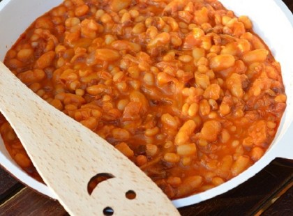 Hagymás bab recept Bud Spencer módra