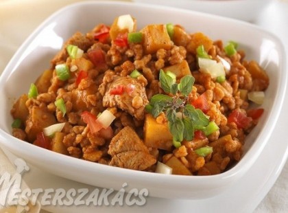 Mediterrán tarhonyás csirke