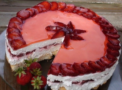 Epres túrótorta - sütés nélküli