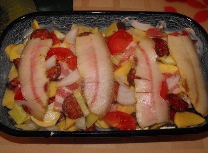 Favágó krumpli gazdagon