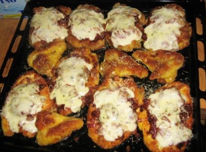 Sajtos - tejszínes rántott hús recept