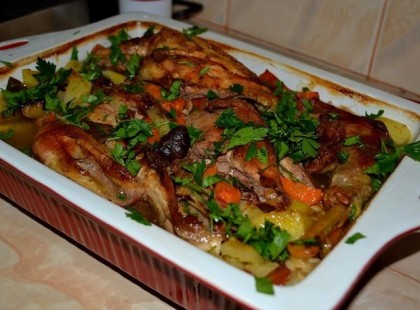 Zöldséges csirke a sütőből – a család kedvence! Mámorító!