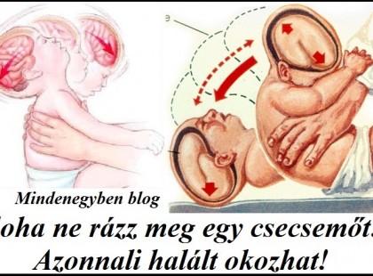 Soha ne rázz meg egy csecsemőt! Akár halált is okozhat! Oszd meg Te is!